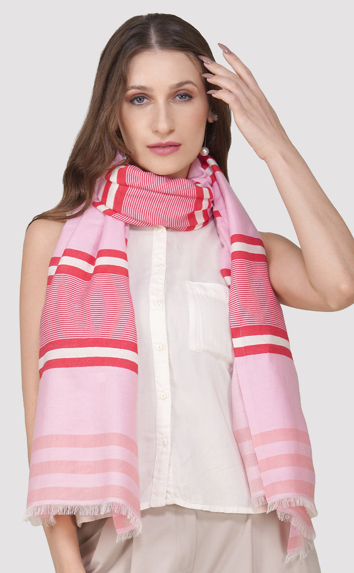 Nautical Pink Cotton Stripes