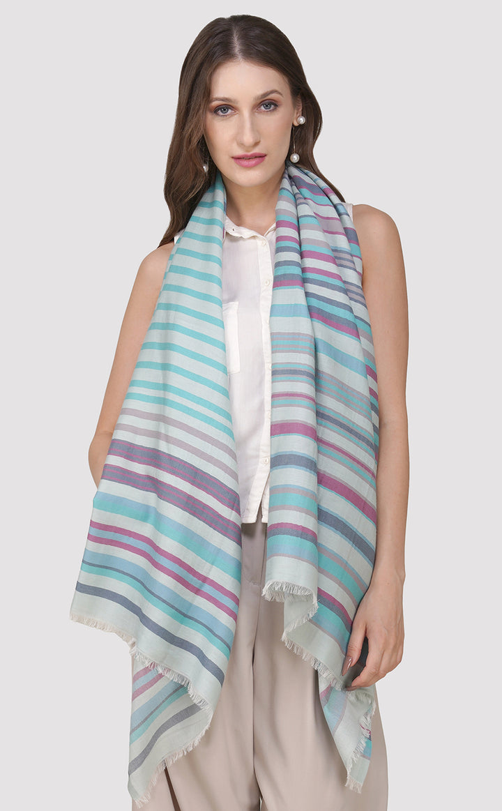 Dusty Blue Stripes