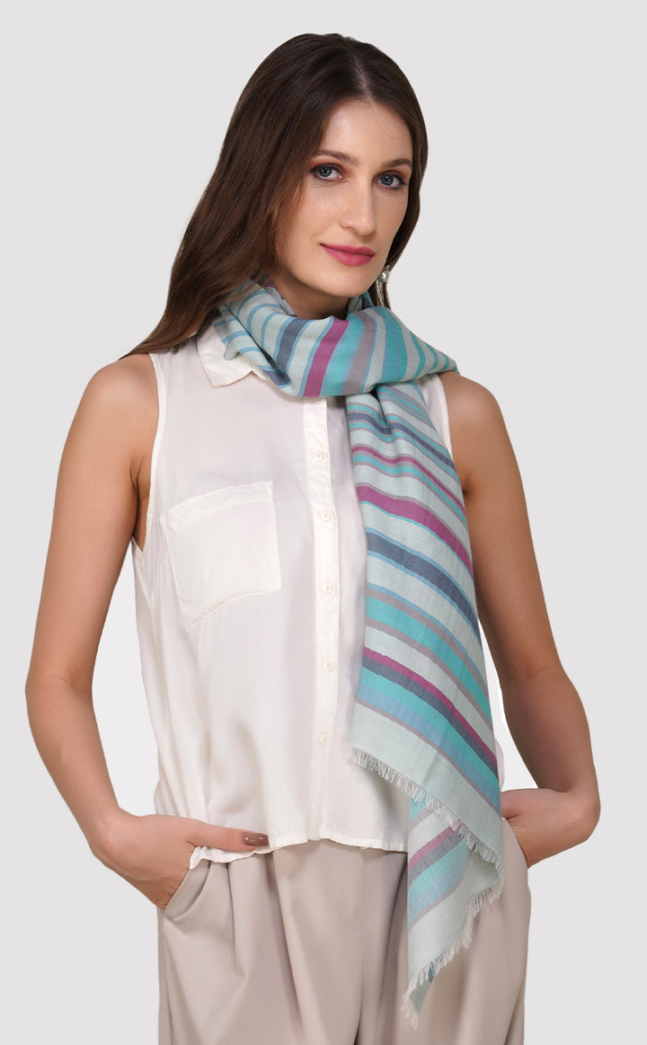 Dusty Blue Stripes