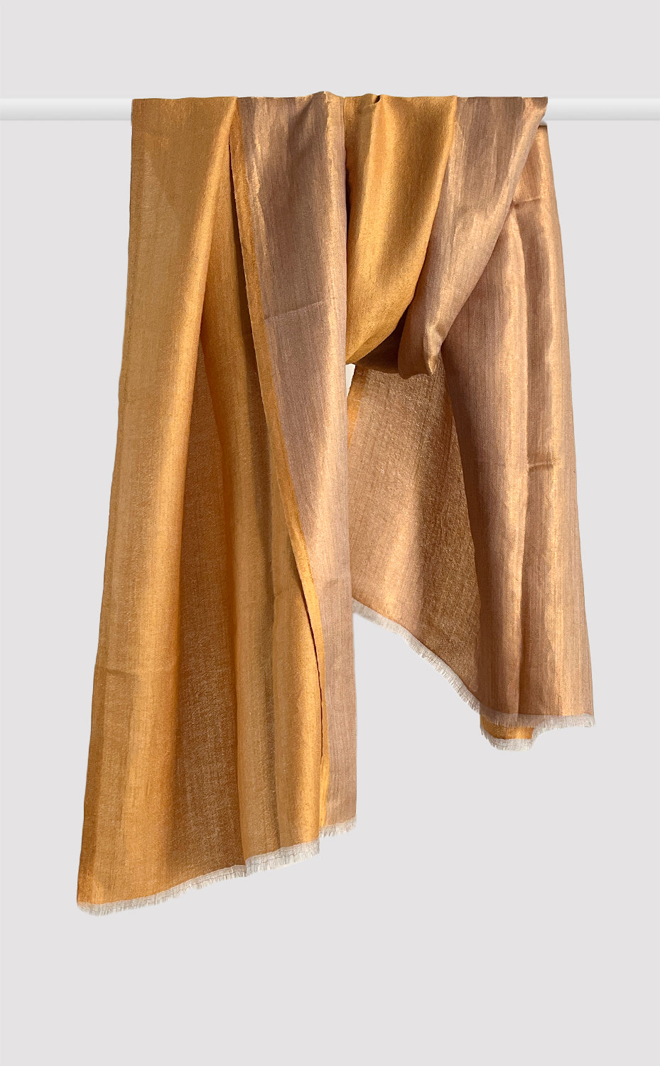 Zari Reversible Stole - Mustard