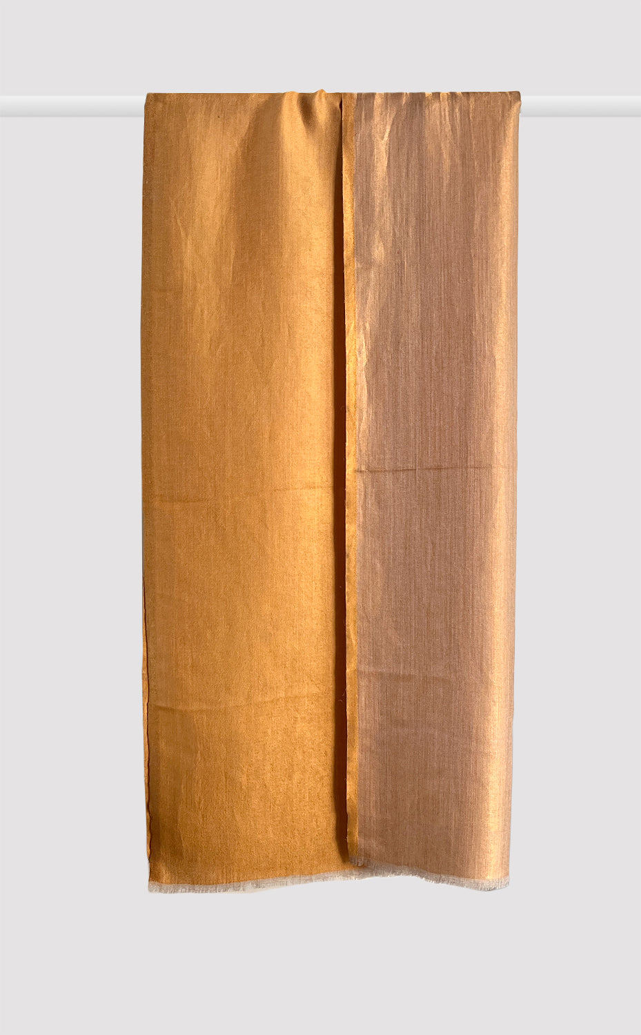 Zari Reversible Stole - Mustard