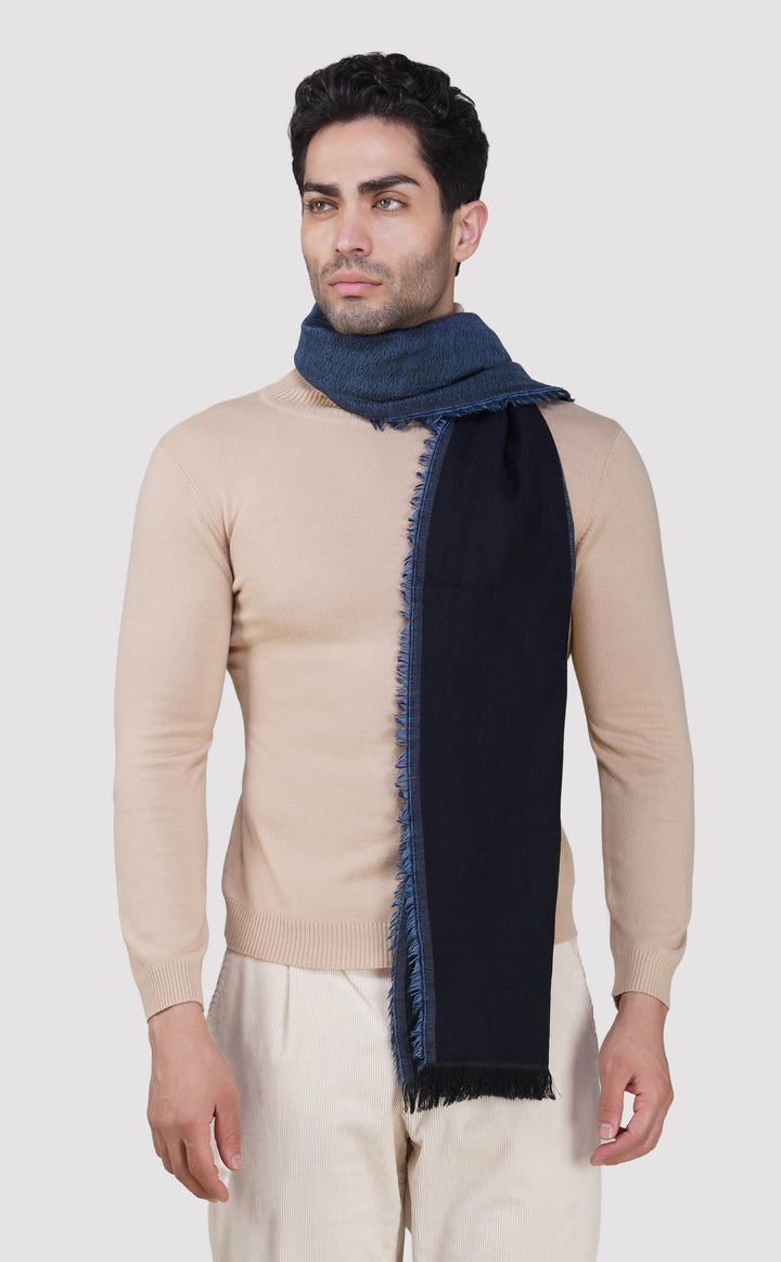 Two Tone Navy Muffler
