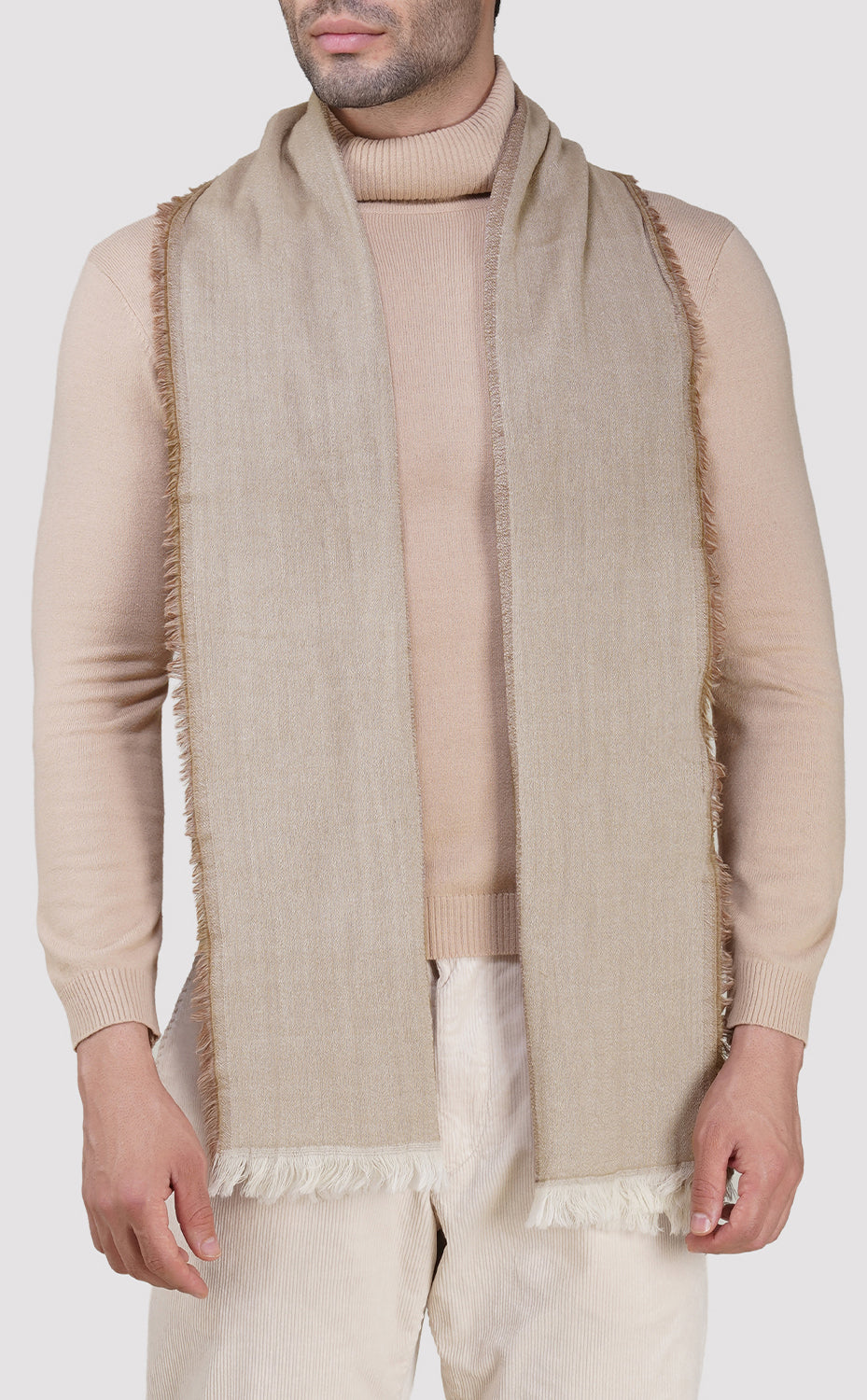Two Tone Beige Muffler