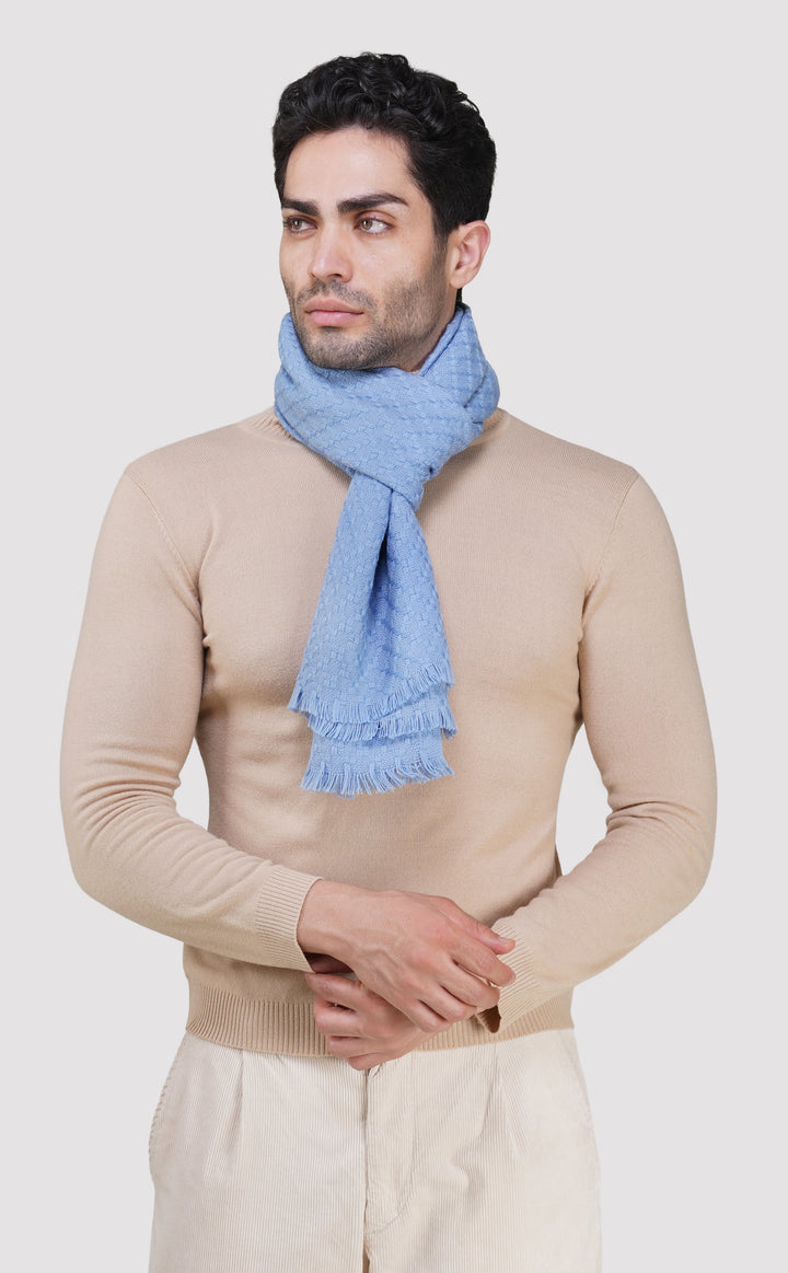 Sky Blue Woven Muffler