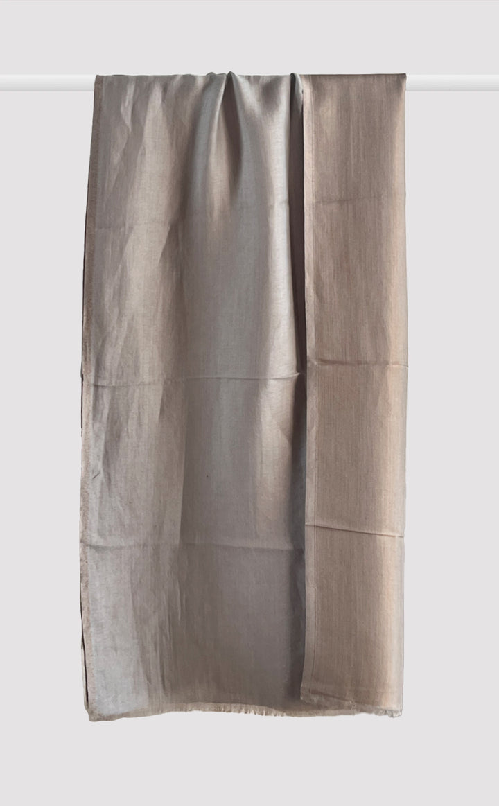 Zari Reversible Stole - Cloud Grey
