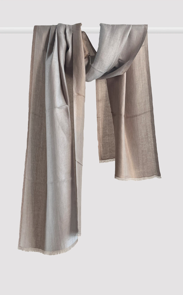 Zari Reversible Stole - Cloud Grey