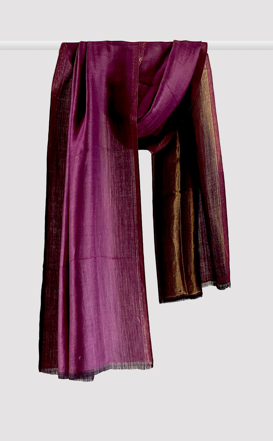 Zari Reversible Stole - Midnight Purple