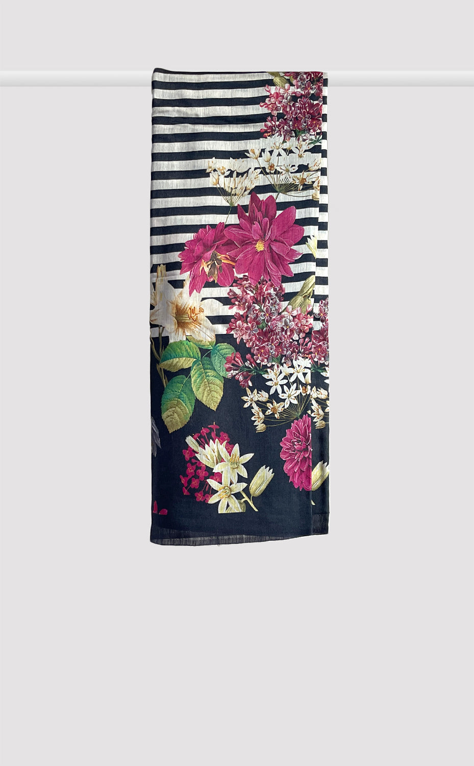 Tussar Georgette Midnight Summer Saree