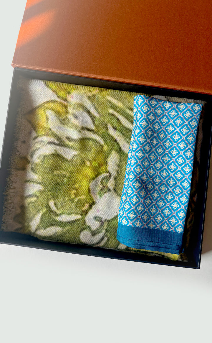 Veridian Flora Cashmere His and Her Set