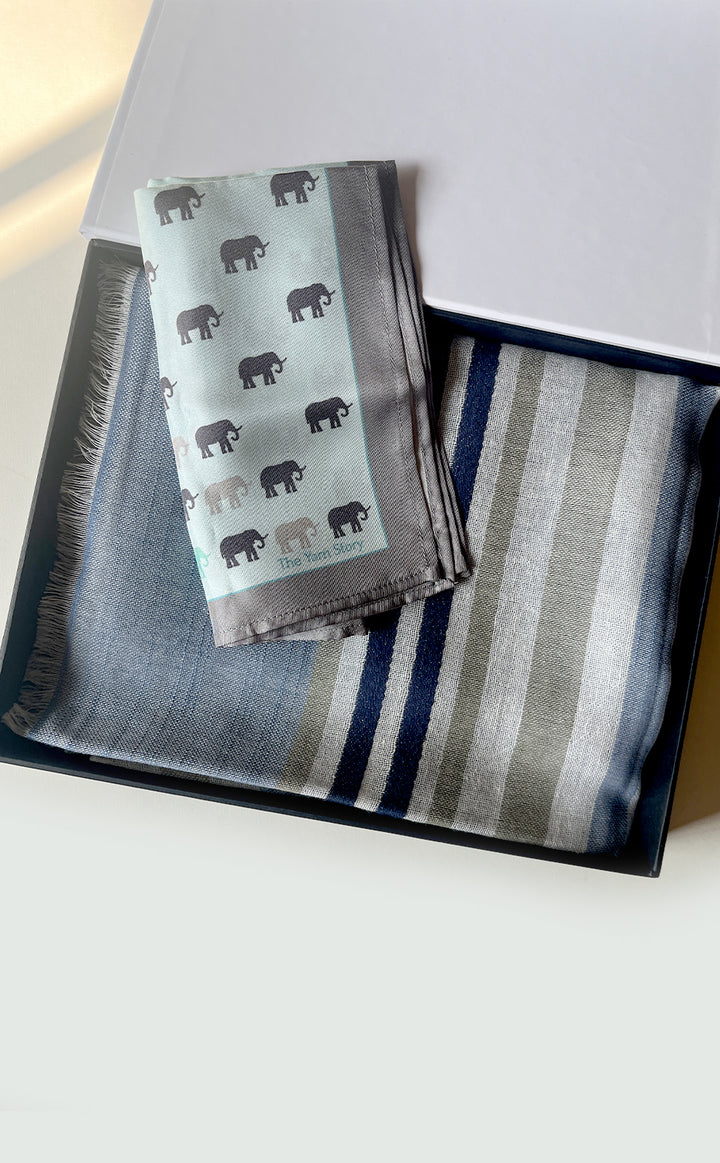 Stripes Elephant His and Her Set