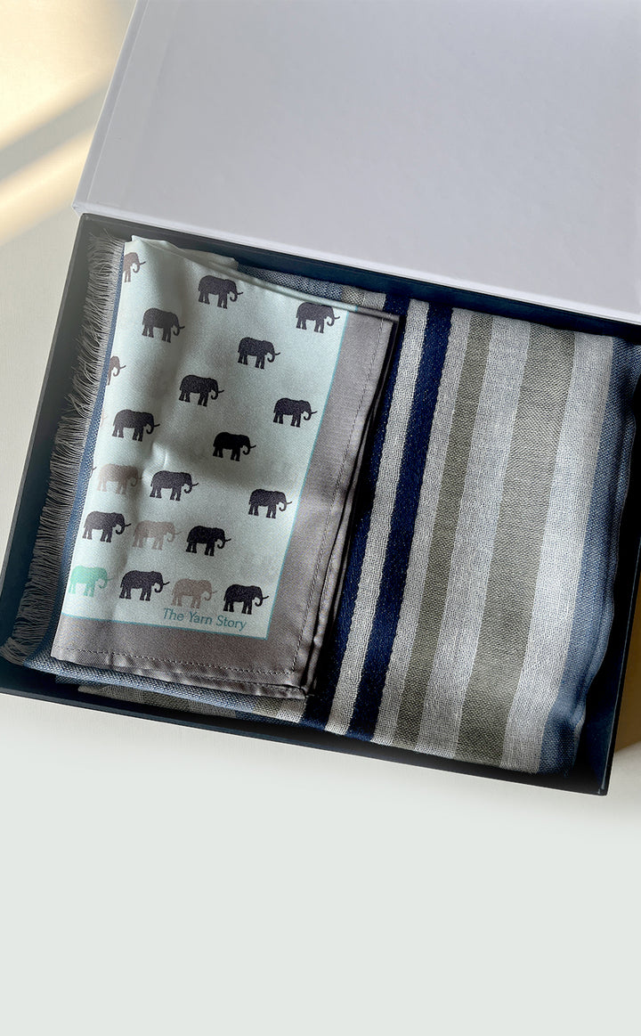 Stripes Elephant His and Her Set