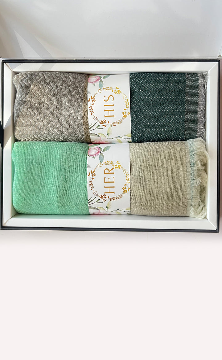 Textured Jade His and Her Set