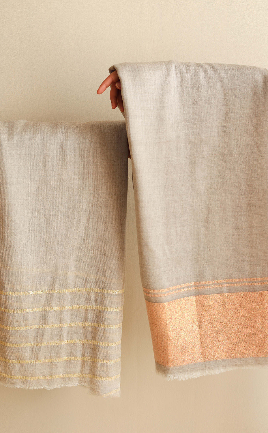 Golden Willow Zari Stole