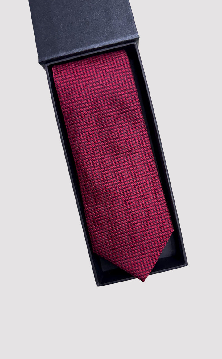Maroon Matrix Tie