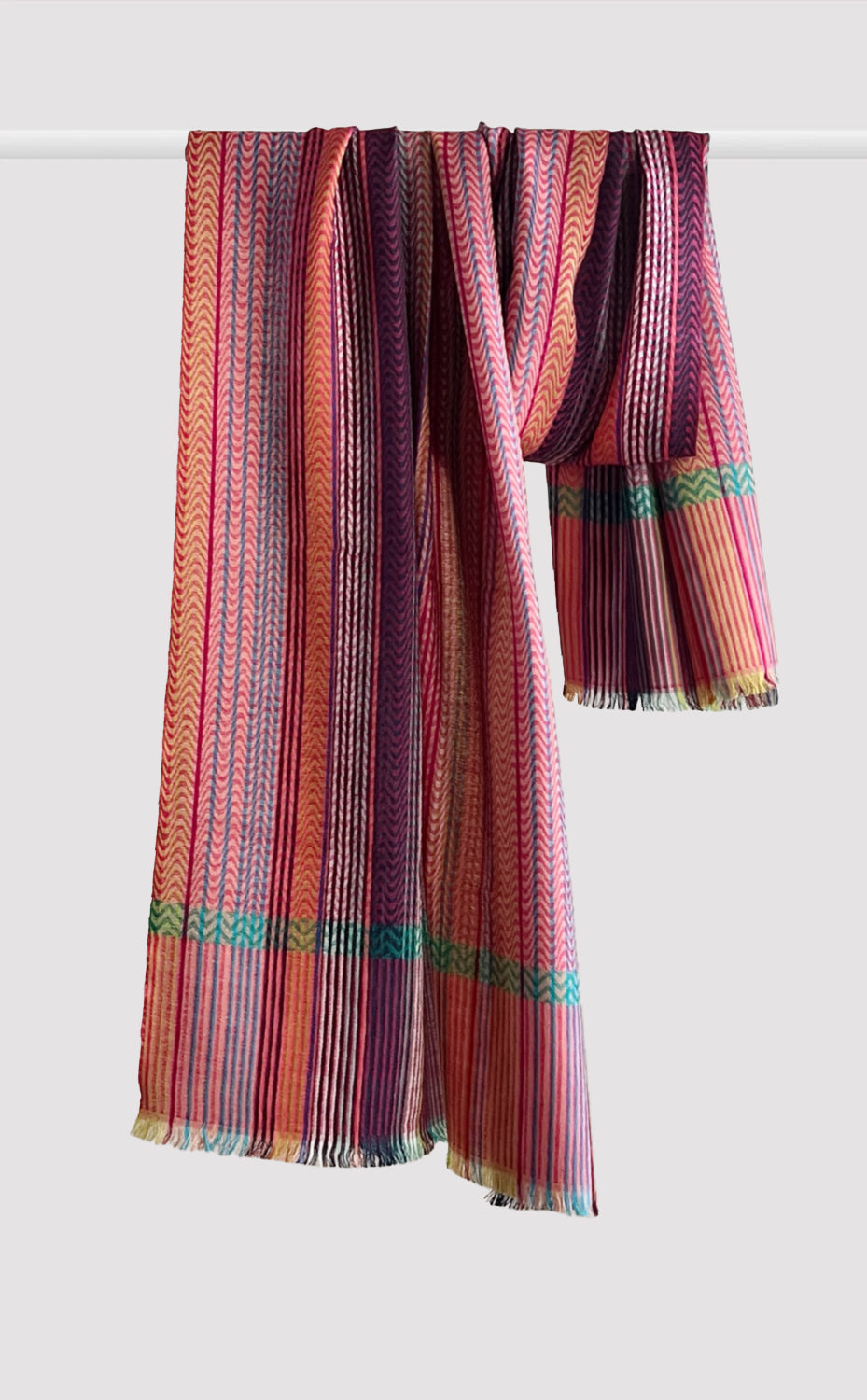 Berry Serenade Merino Stole