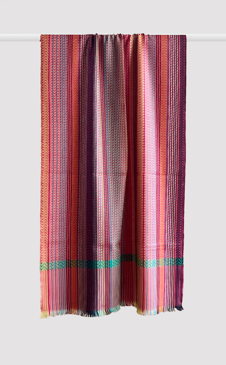 Berry Serenade Merino Stole