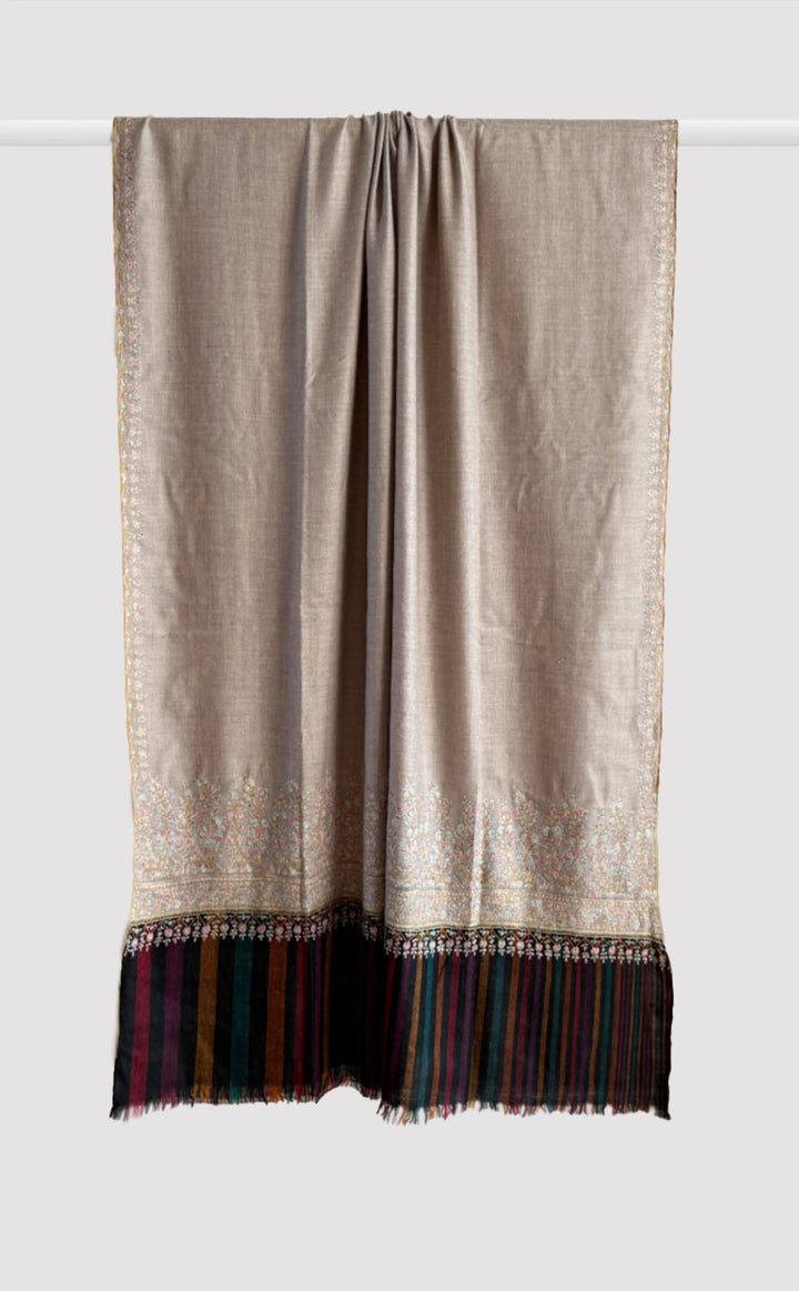 Pashmina Hand Embroidered Dawn Shawl