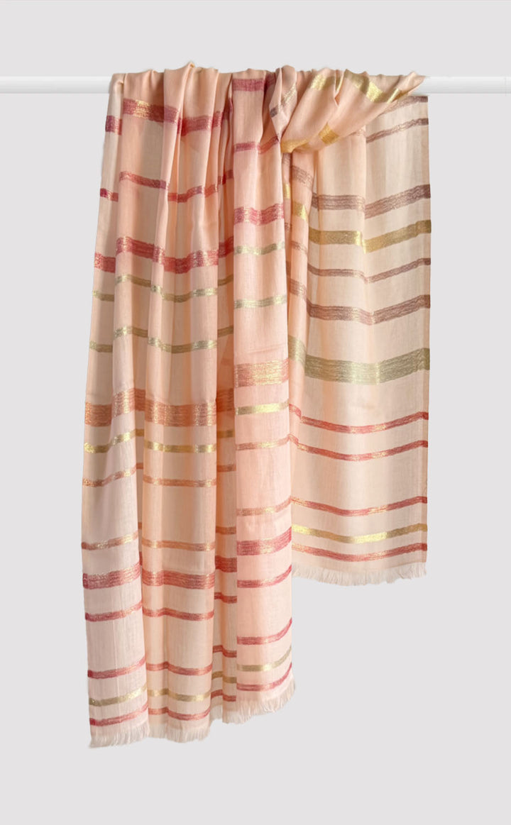 Coral Aura Shawl