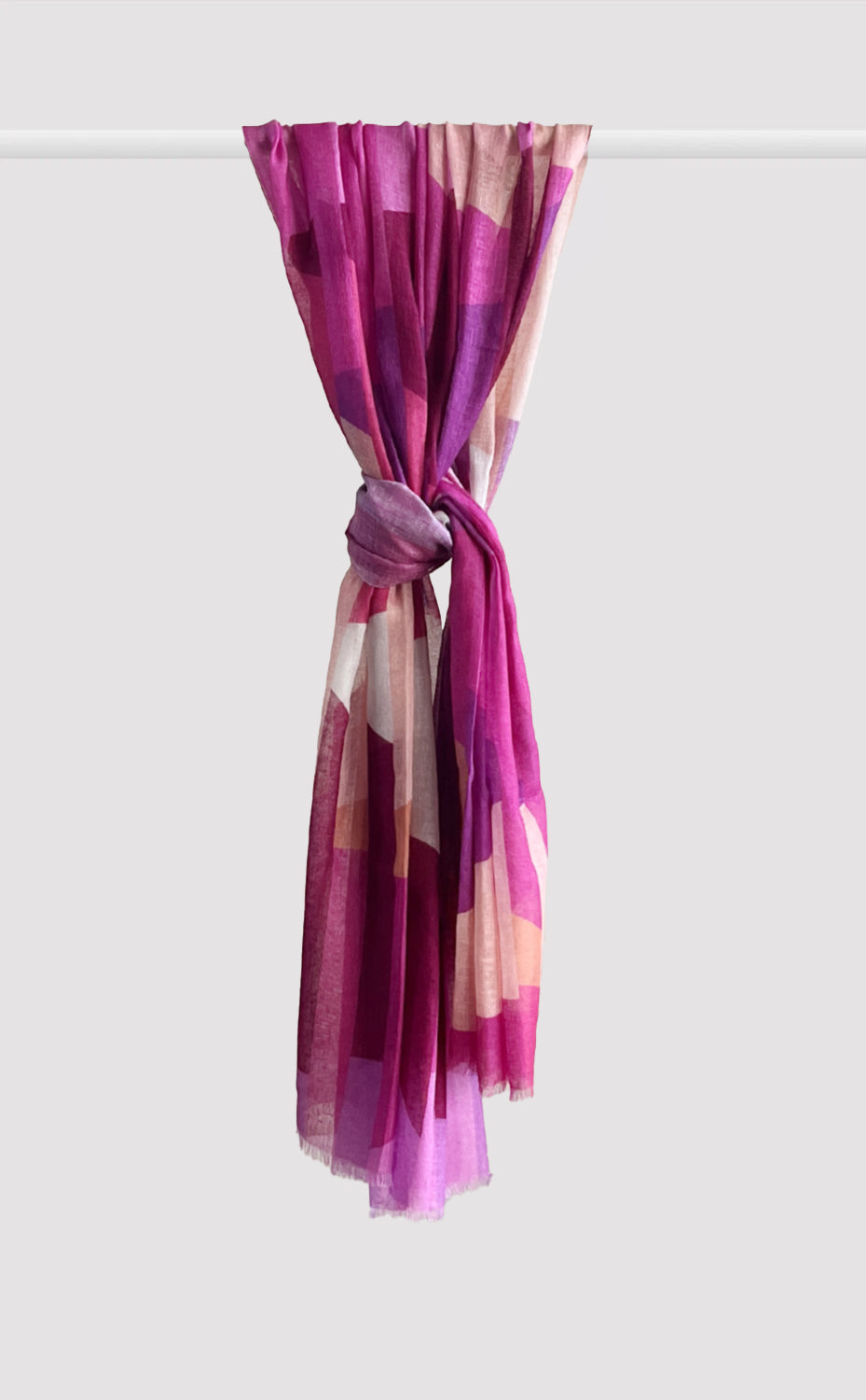 Fuchsia Breeze Printed Shawl