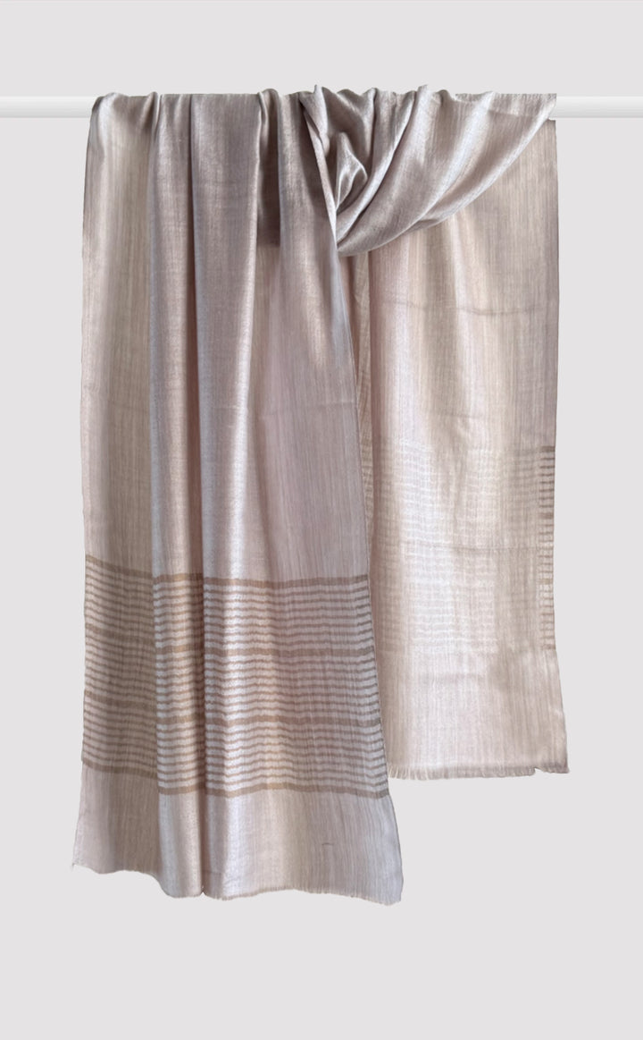 Pebble Zari Stripe Stole