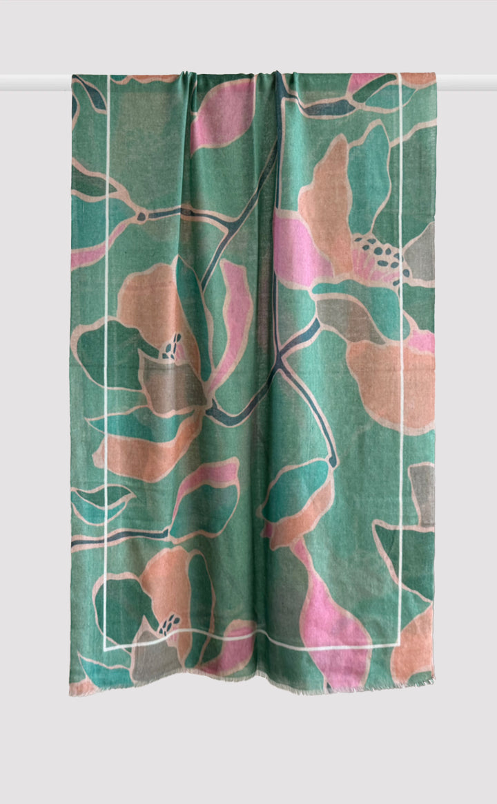 Green Magnolia Stole