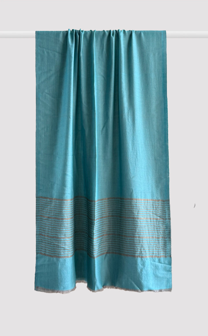 Seaglass Zari Stripe Stole