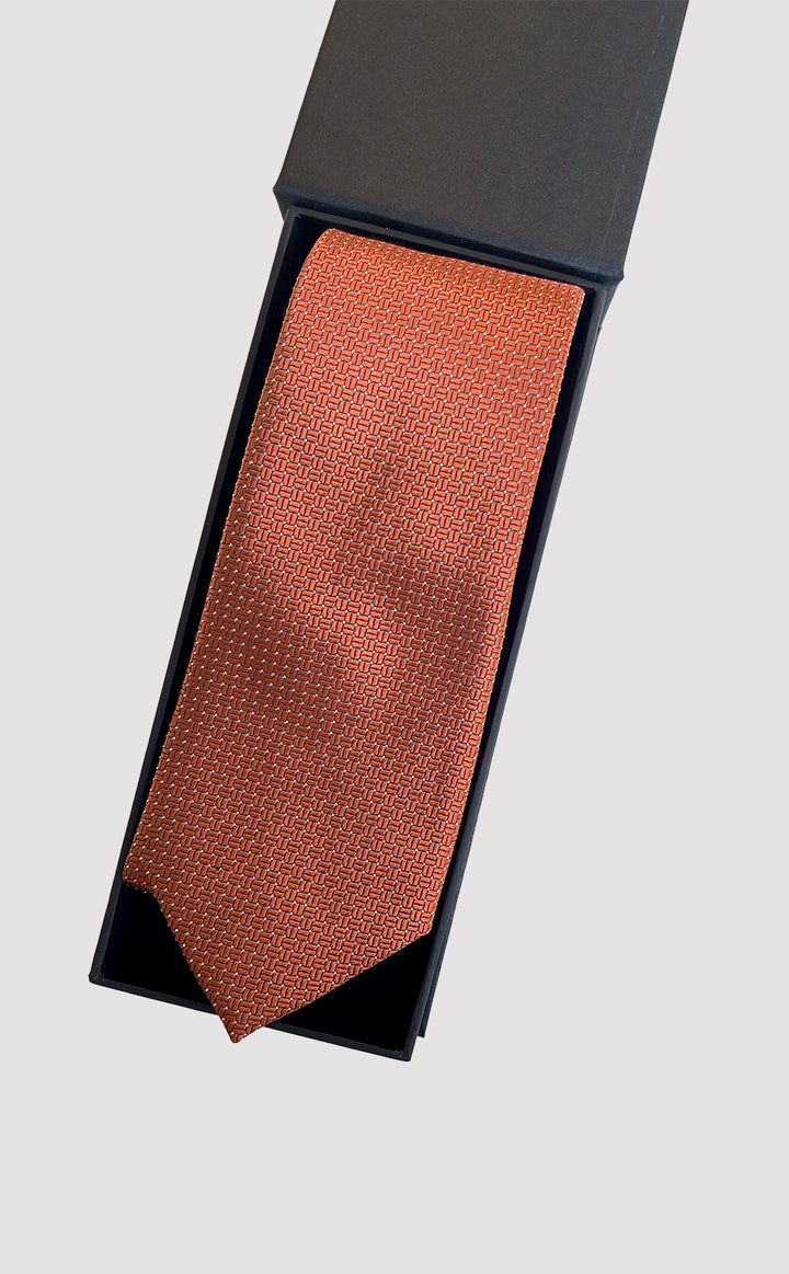 Rust Maze Tie