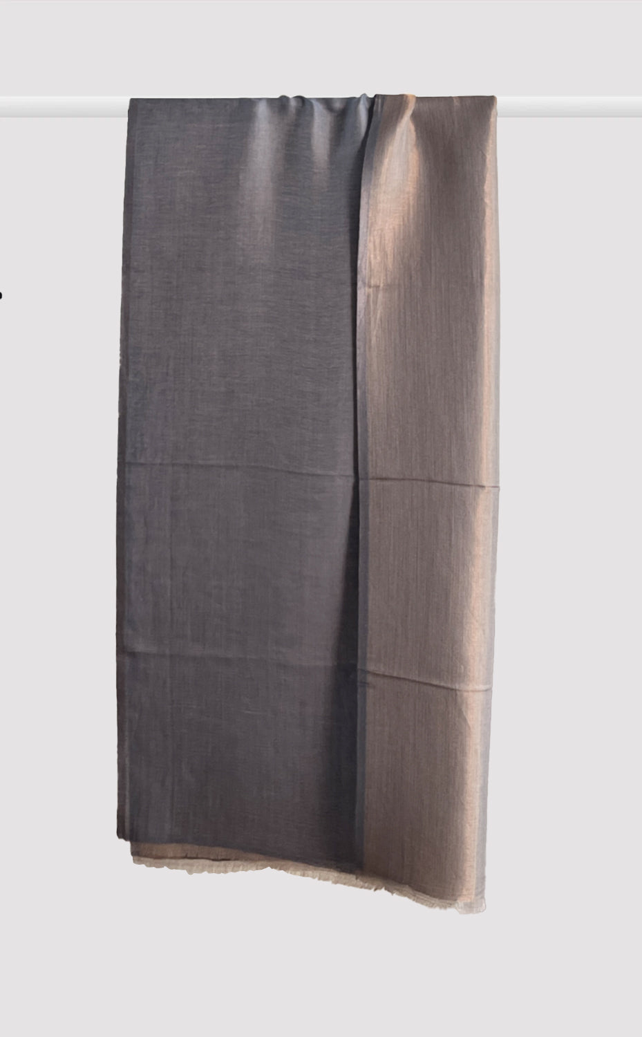 Zari Reversible Stole - Slate Grey