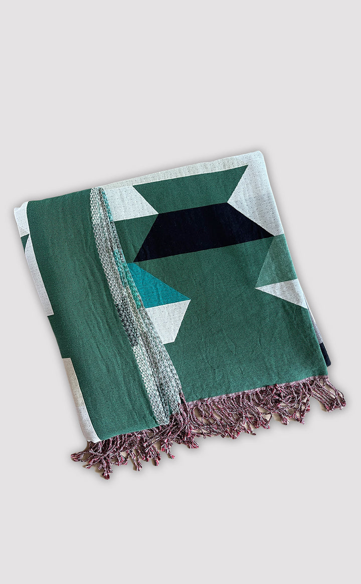 Jade Geometric Throw