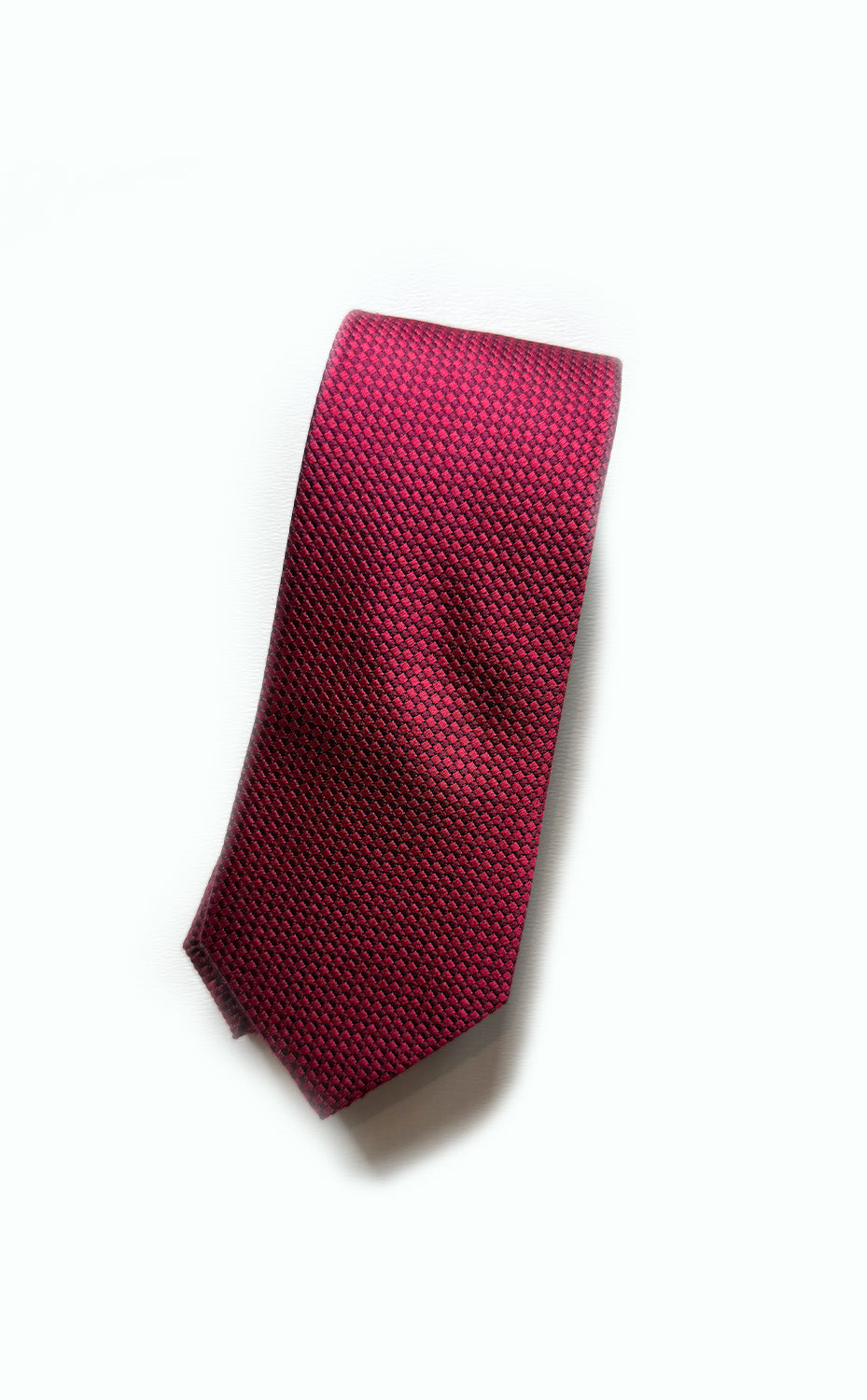 Burgundy Grid Tie