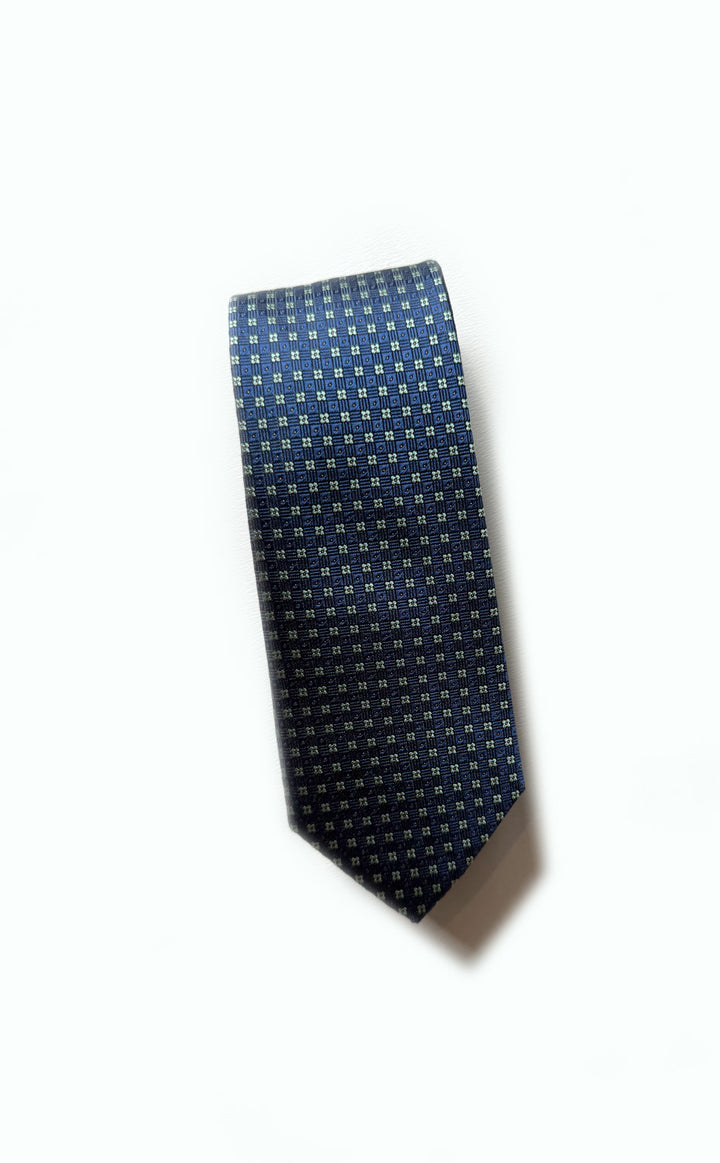 Navy Flora Tie