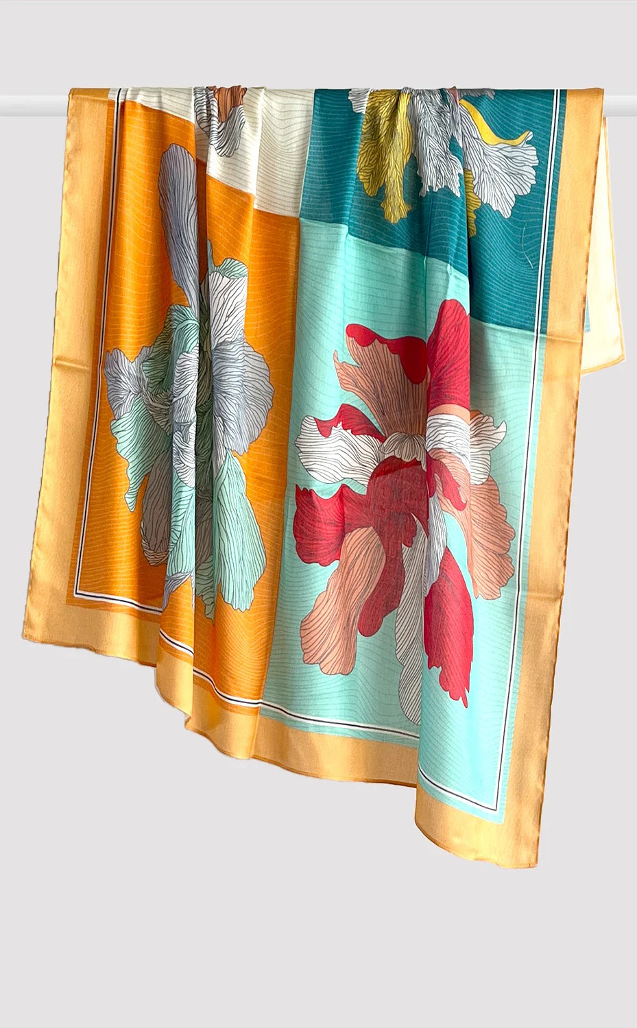 Silk Garden Scarves for Her