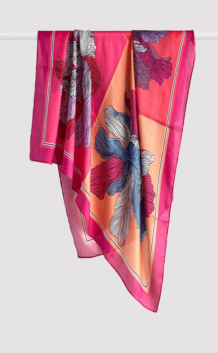 Silk Garden Scarves for Her
