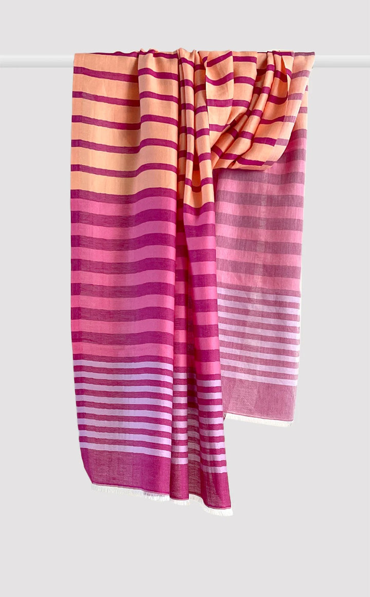 Personalised Cotton Streaks Stole