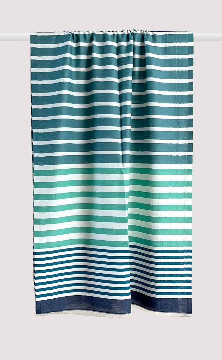 Personalised Cotton Streaks Stole