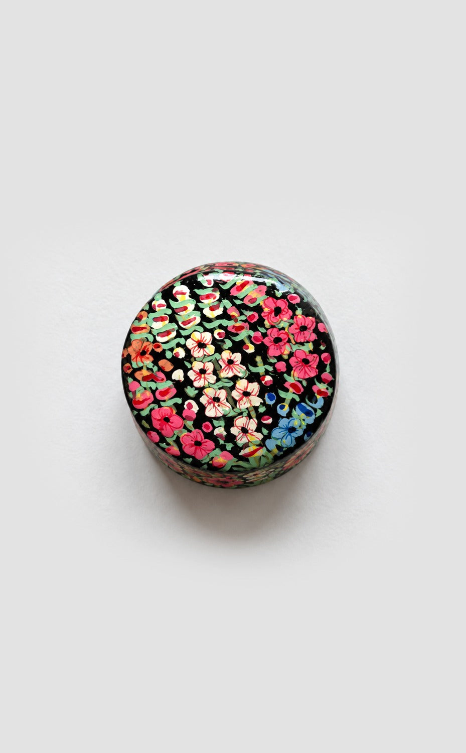 Oval Kashmiri Papier Mache Box