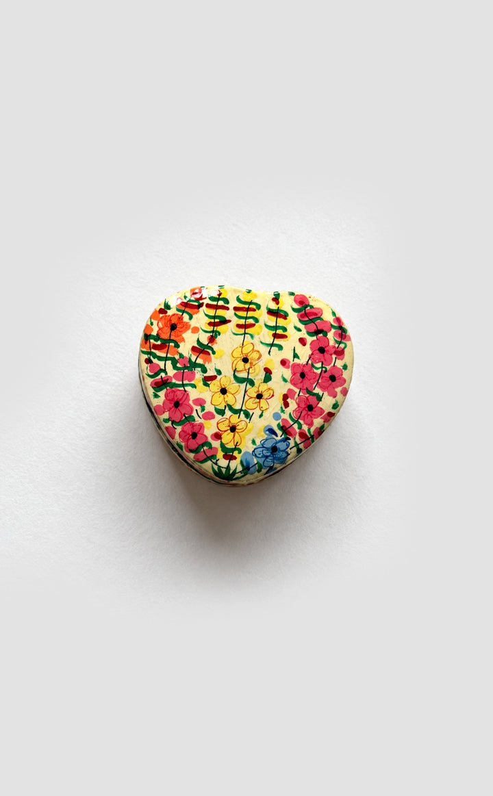 Heart Kashmiri Papier Mache Box