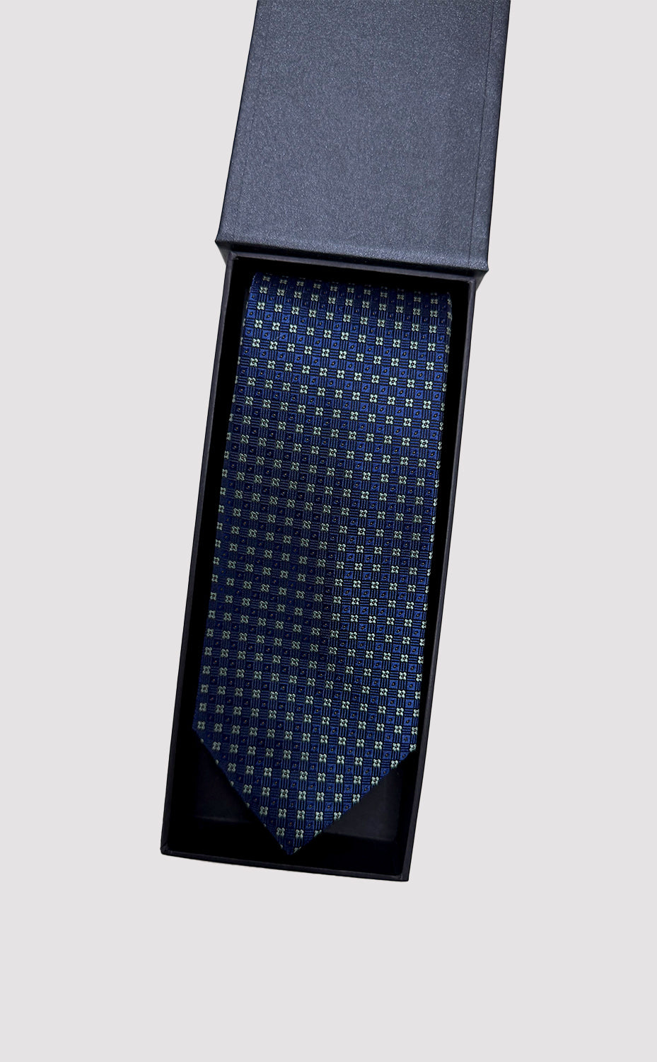 Navy Flora Tie