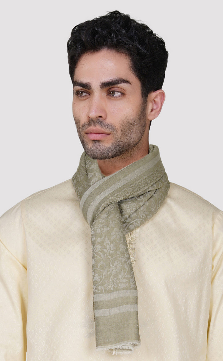 Pistachio Wool Jacquard