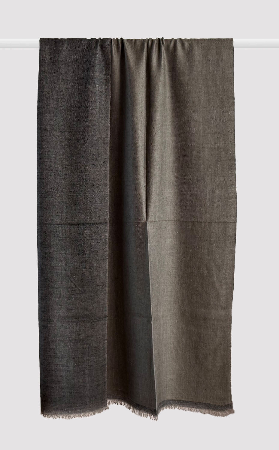 Graphite Cashmere Reversible Shawl