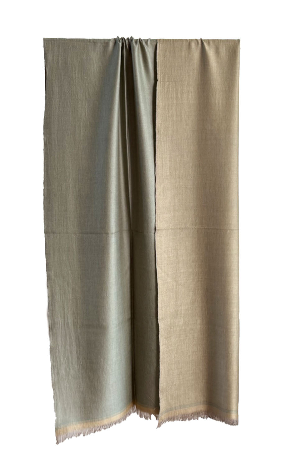 Sage Cashmere Reversible Shawl