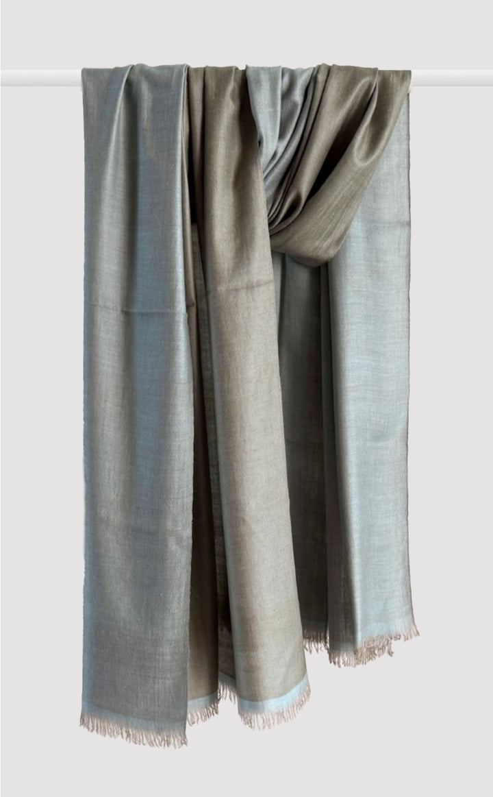 Sage Cashmere Reversible Shawl