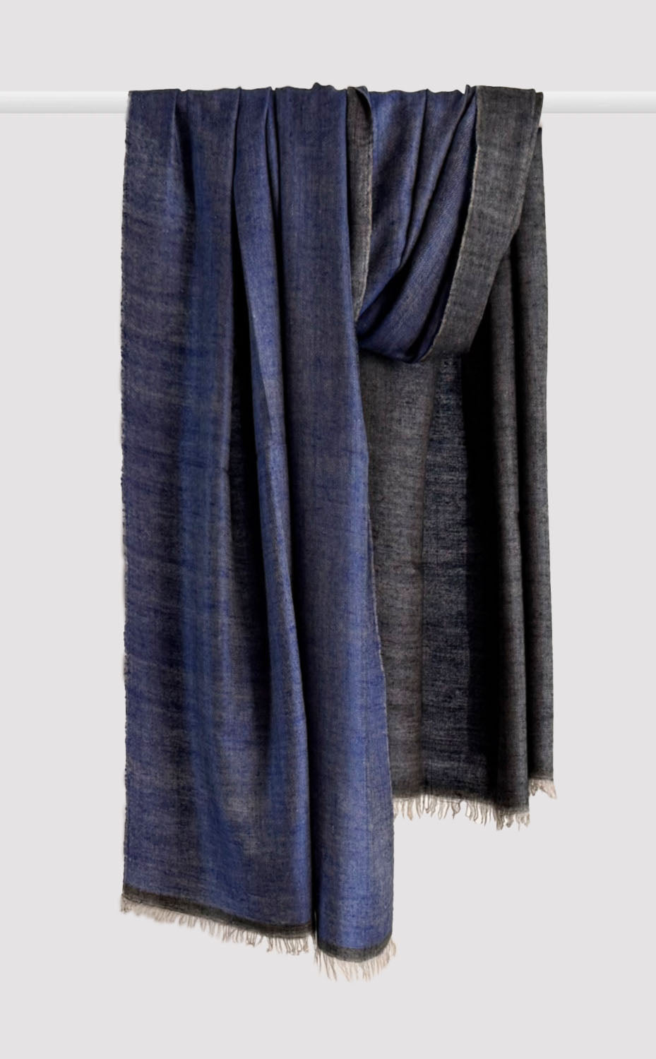 Denim Cashmere Reversible Shawl
