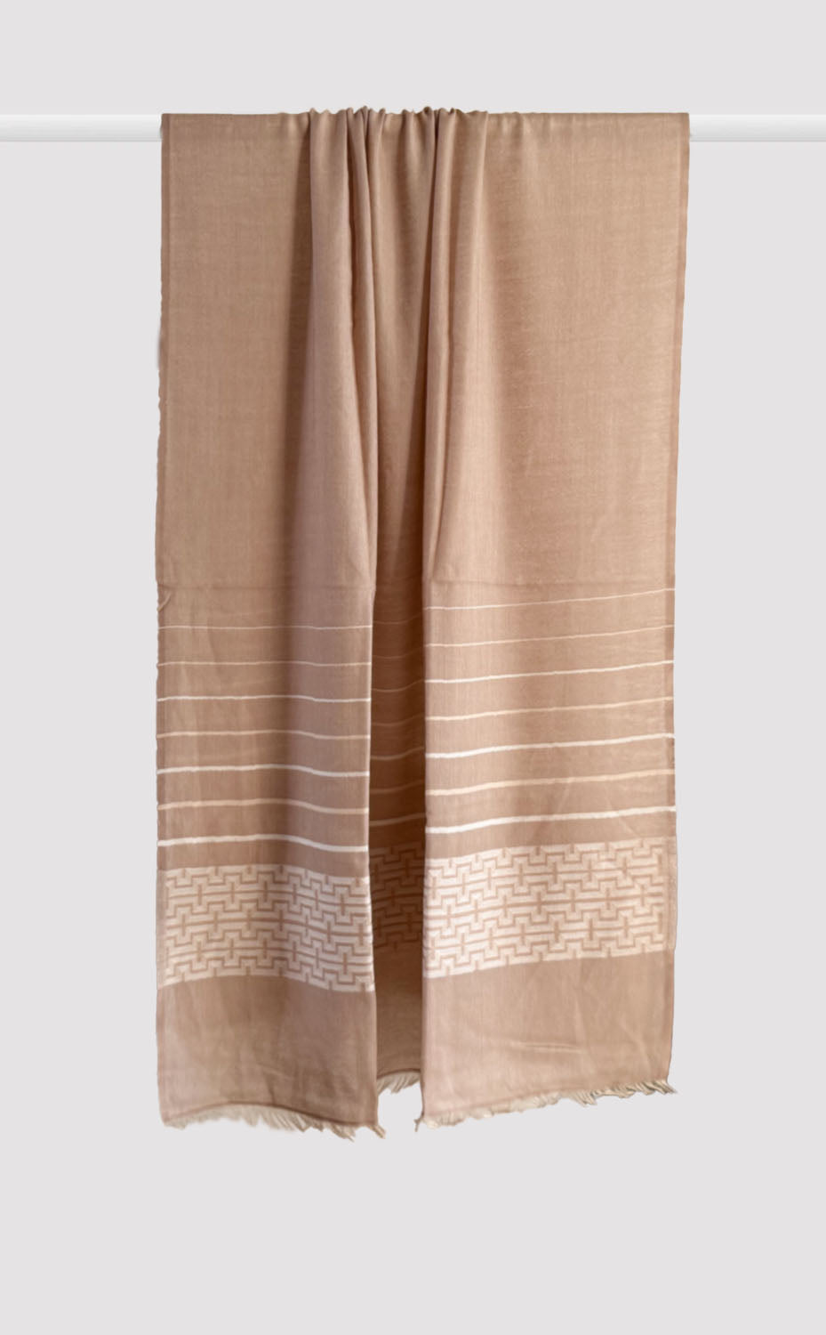 Sand Meander Merino Shawl