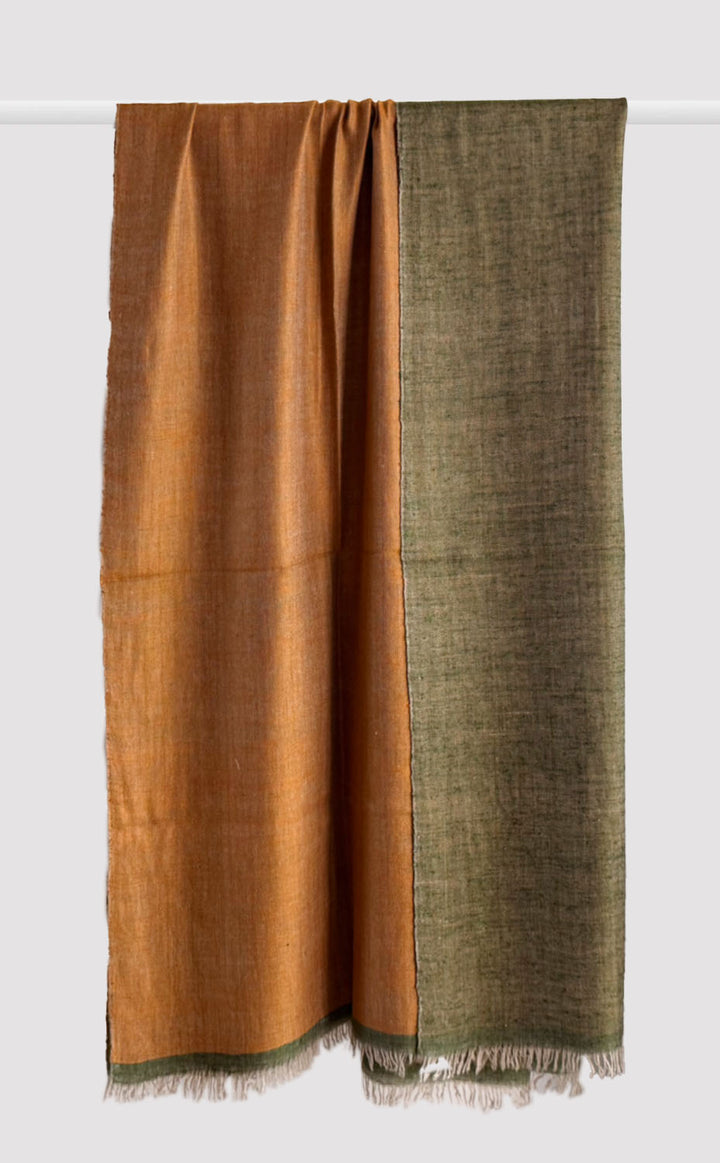 Copper Cashmere Reversible Shawl