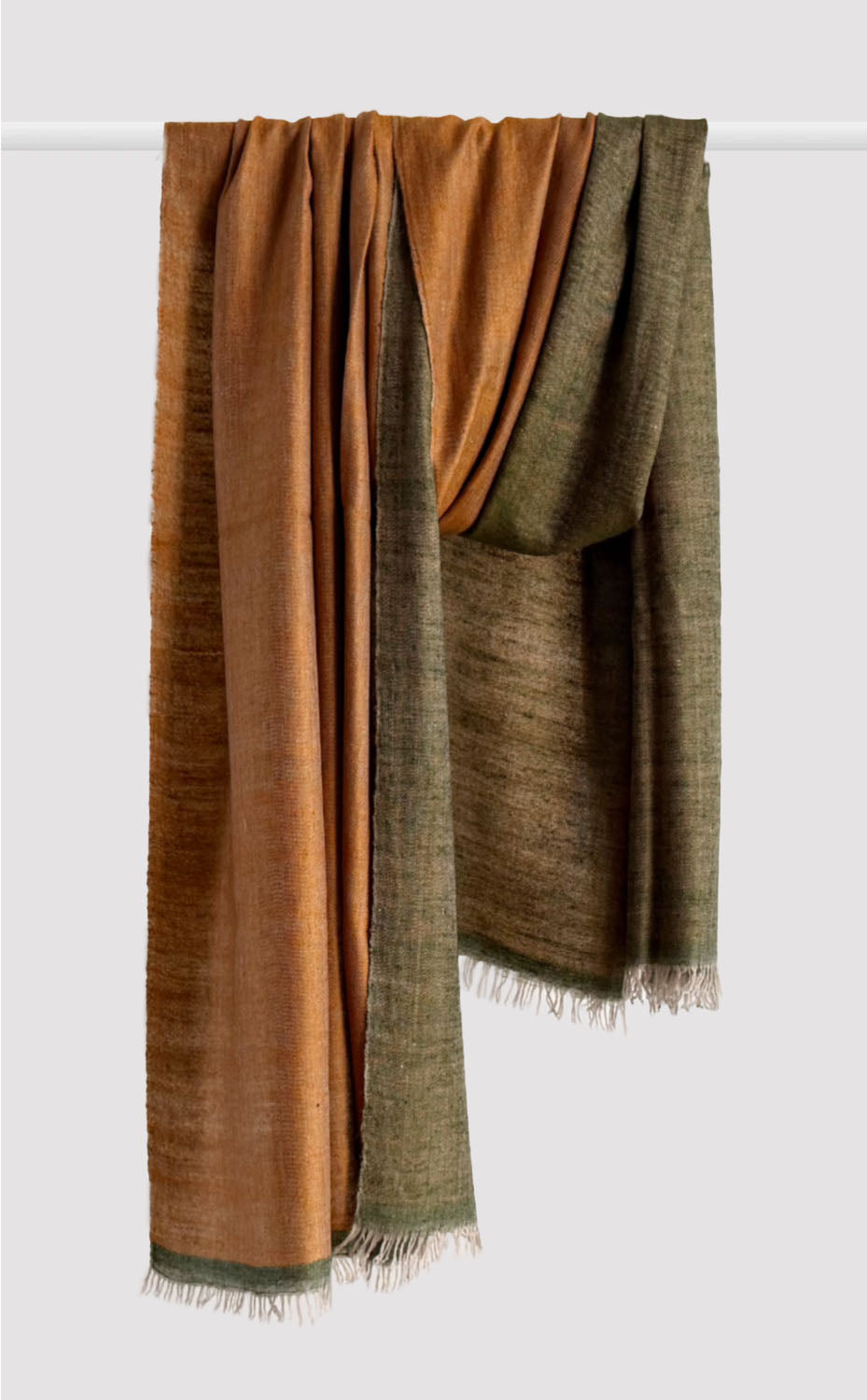 Copper Cashmere Reversible Shawl