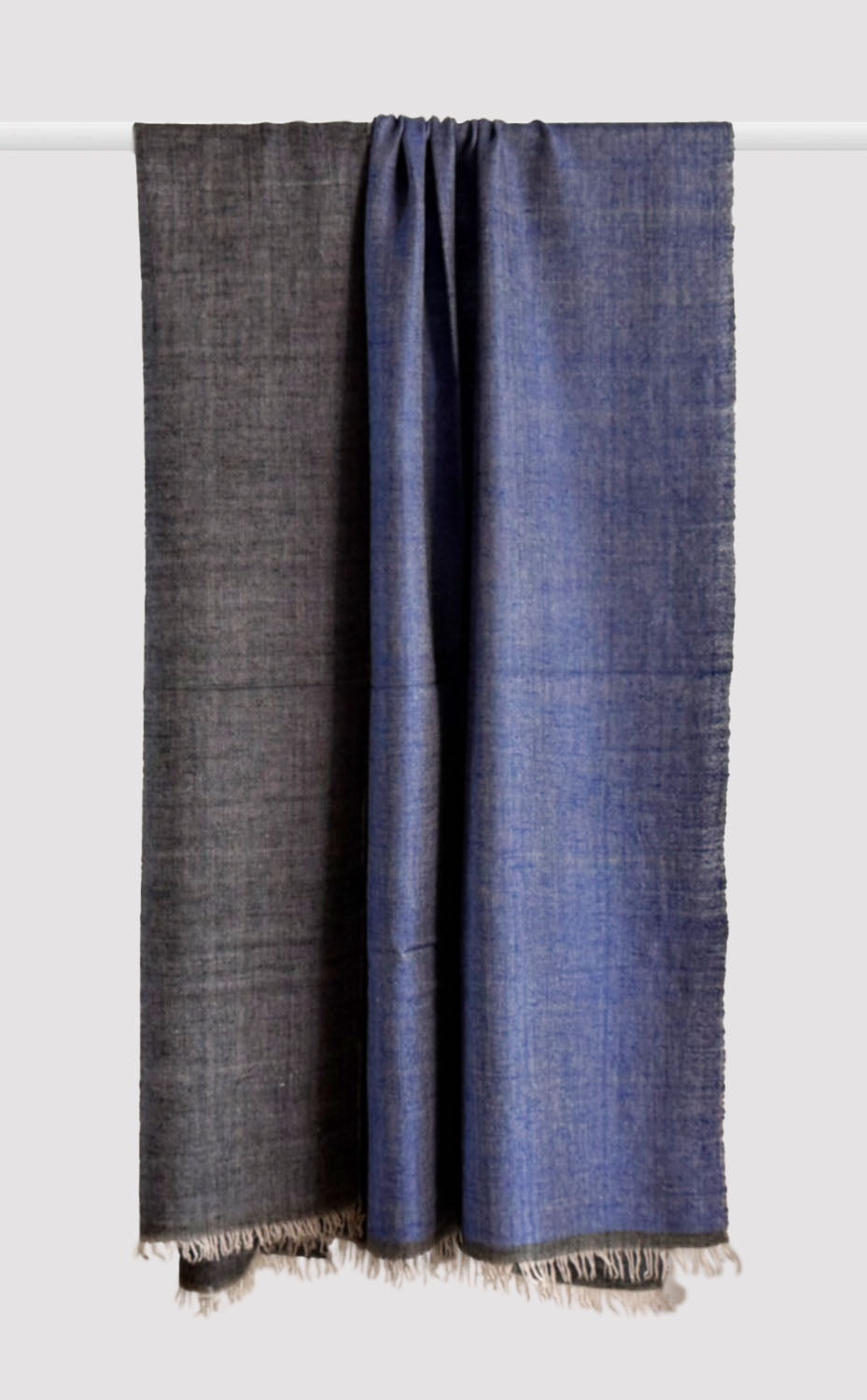 Denim Cashmere Reversible Shawl