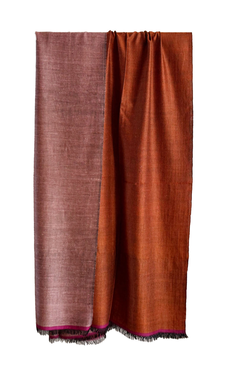 Cinnamon Cashmere Reversible Shawl