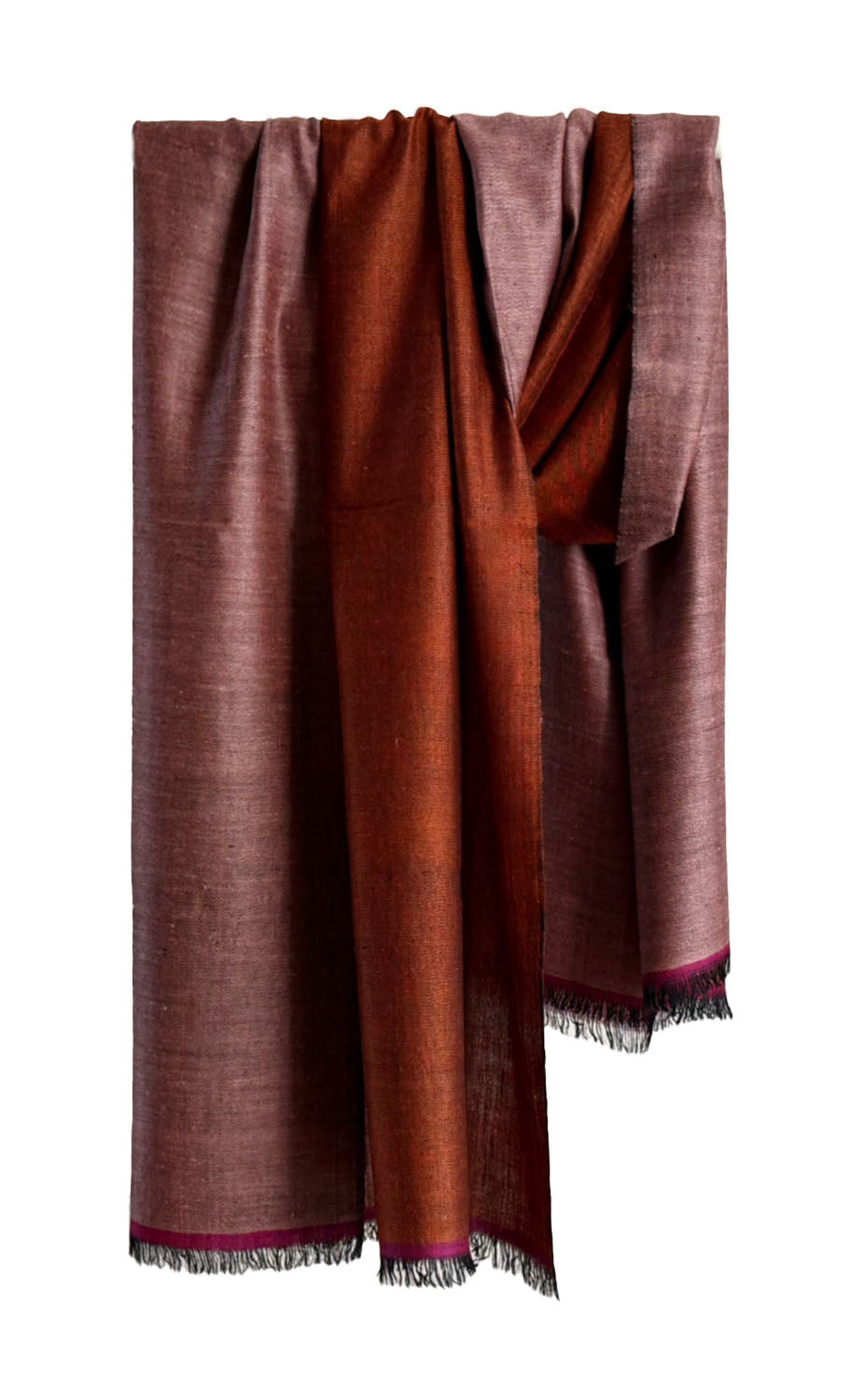 Cinnamon Cashmere Reversible Shawl