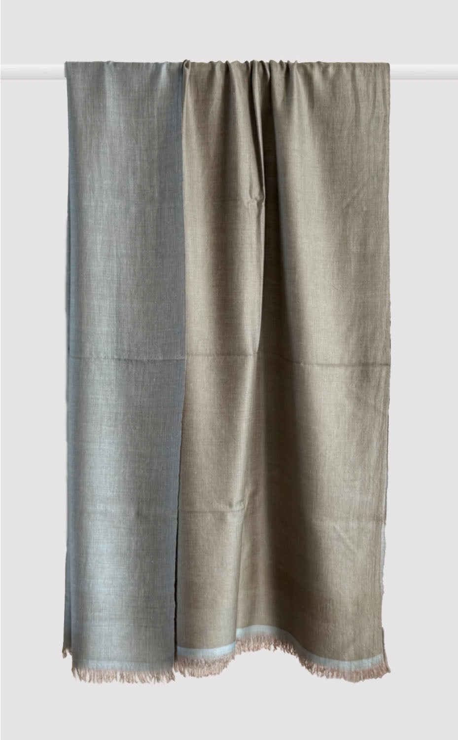 Sage Cashmere Reversible Shawl
